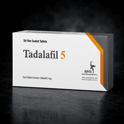 Tadalafil 5mg – Original Tadalafil Tablets by Arya Pharma (Iran) | 30 Tablet Pack