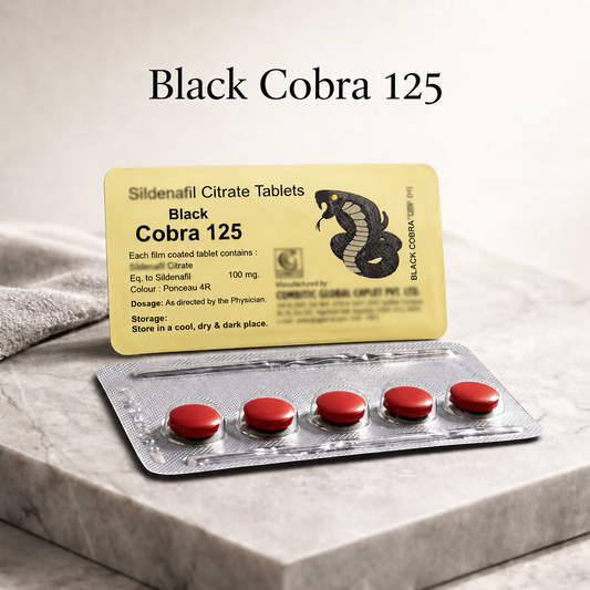 Black C0bra 125 - 5 Tabs Packing.