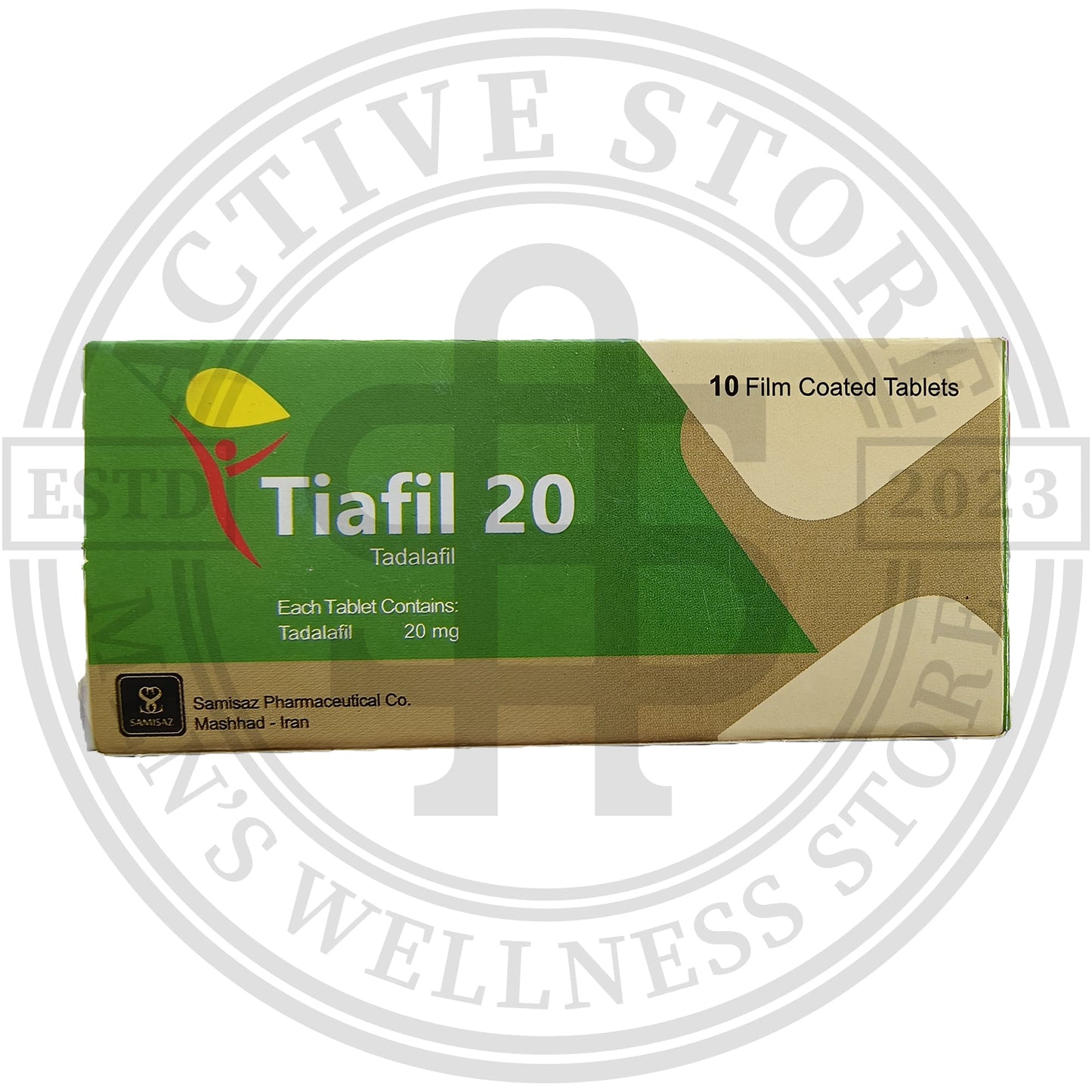 Original Tiafil 20mg (Tadal@fil 20mg) - Alternative to Ci@lis 20mg | Iran Imported 10 Tablets Pack