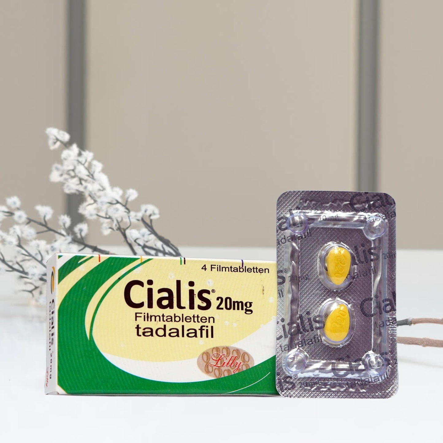 Cialis 20mg Tabs - 4 Tablets Packing. - CurePill