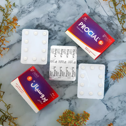 Tadalafil 5mg - Irani Procial 5mg - 30 Tablets Packing