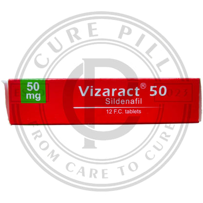 Vizaract 50mg (Silden@fil 50) Iranian Imported Tablets by Actoverco | 12 Tablets Pack Vi@gr@ Alternative - CurePill
